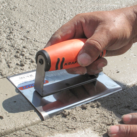 200x100x6mm Stainless Hand Edger [8"x4"x3/4"r]