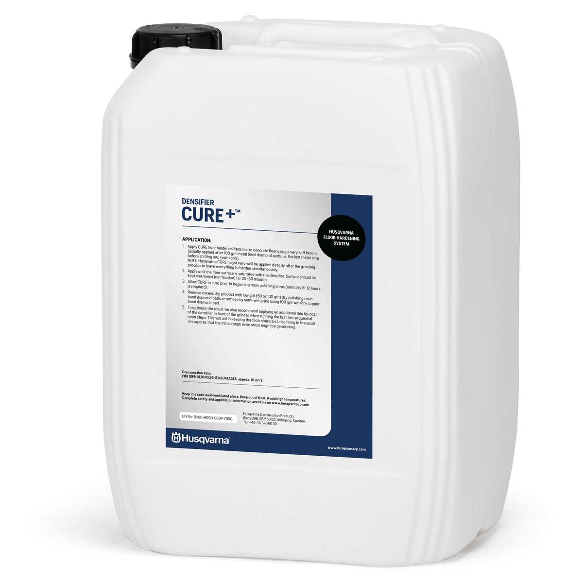 This densifier provides a solution capable of increasing the abrasion- and scratch resistance of concrete, while adding basic stain resistance, limiting efflorescence and dustproofing your surface. Available from Speedcrete, United Kingdom.
