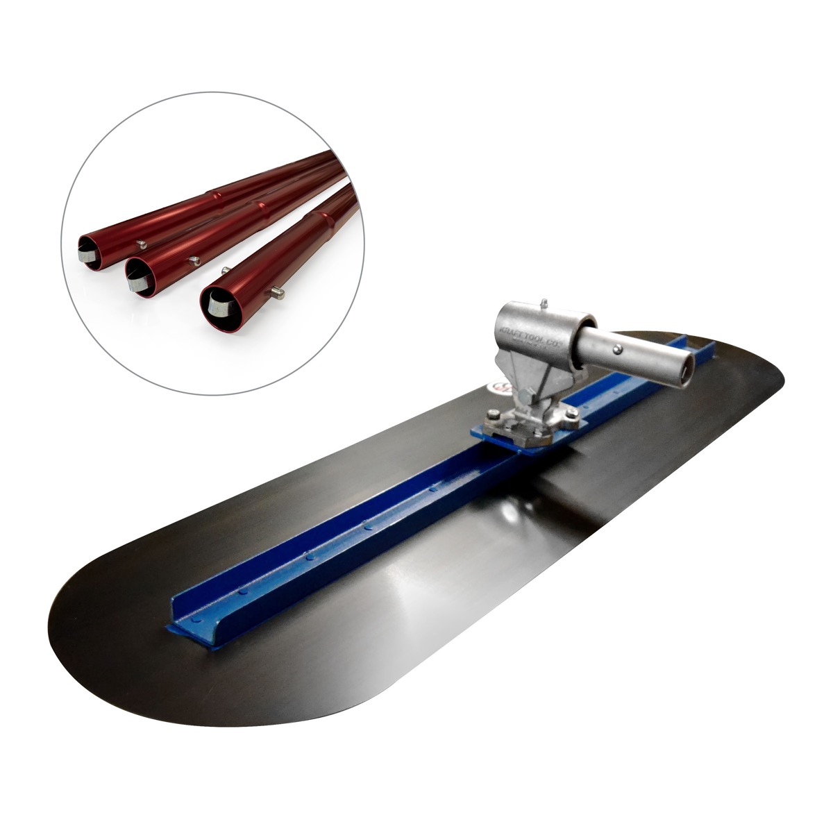 Big Blue Concrete Finishing Float and Accessories