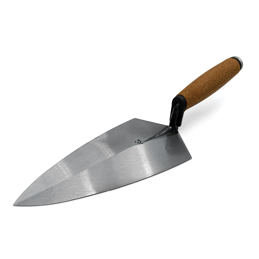 Philadelphia cork handle brick trowel from Kokoro the masters of professional brick tools. Available from Speedcrete, United Kingdom. Philadelphia cork handle brick trowel from Kokoro the masters of professional brick tools. Available from Speedcrete, United Kingdom.