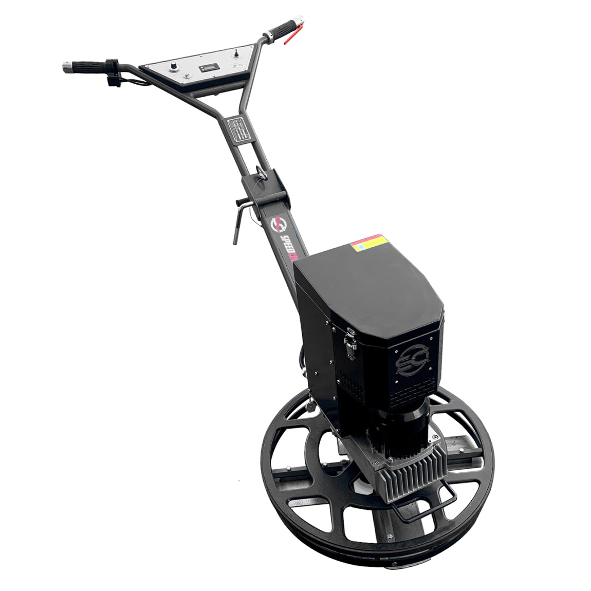 The new battery powered edging trowel available in the United Kingdom via Speedcrete. These walk-behind concrete finishing edgers are used in environments where fumes and high noise levels need to be a safety consideration. The new battery powered edging trowel available in the United Kingdom via Speedcrete. These walk-behind concrete finishing edgers are used in environments where fumes and high noise levels need to be a safety consideration.