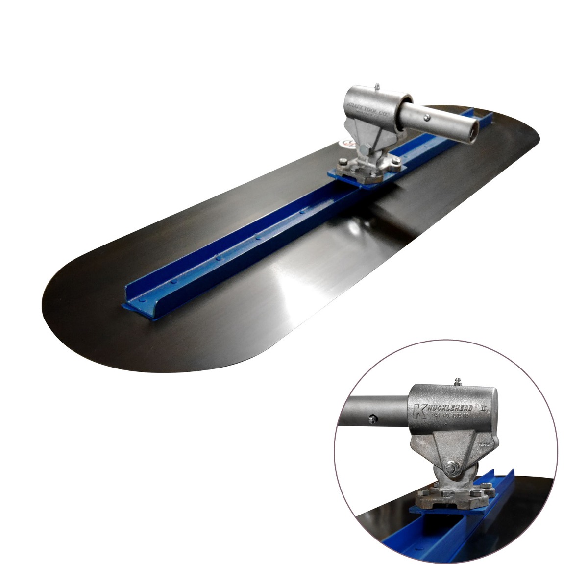 Big Blue Concrete Trowel c/w Knucklehead