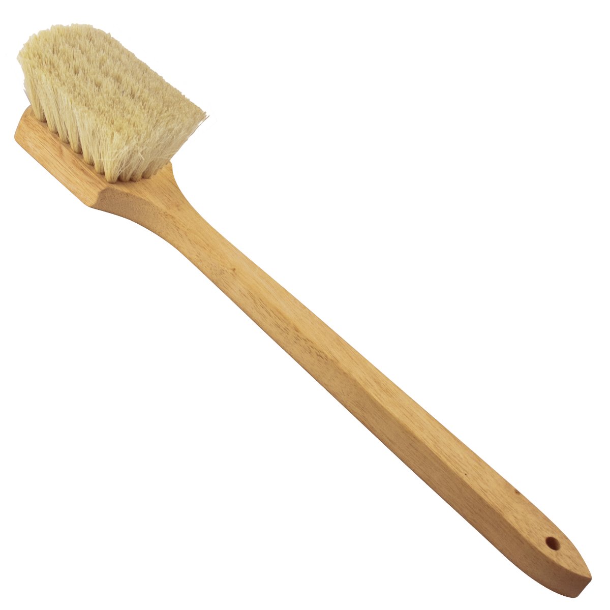 Long handle Wash Brush White Tampico Bristles