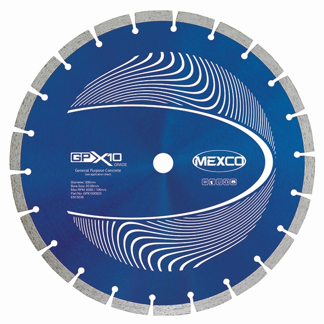 300mm Mexco GPX Concrete Blade