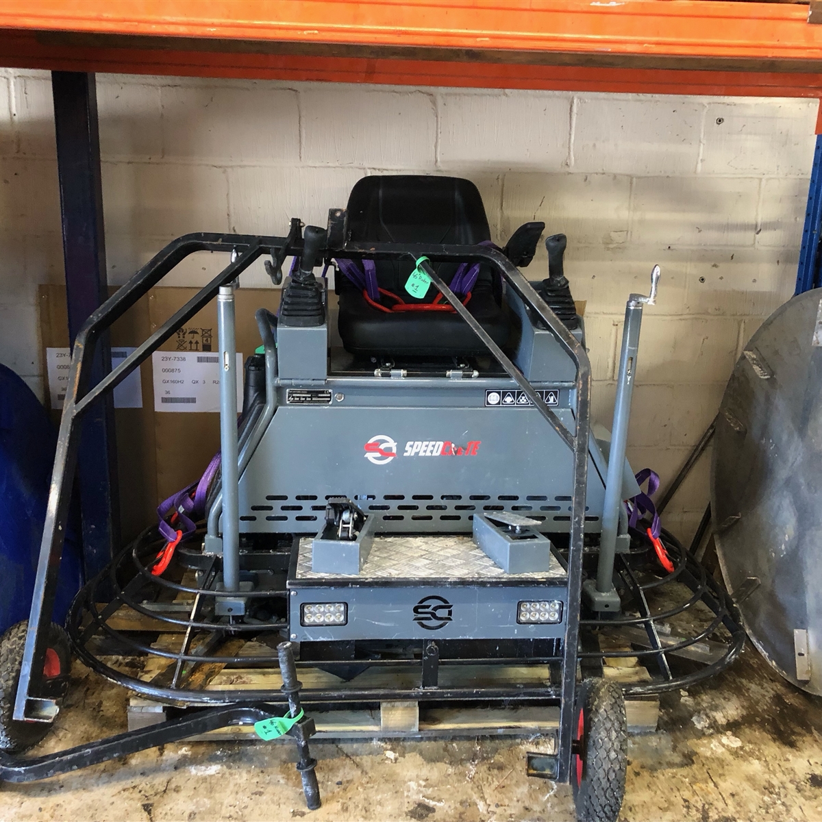 Used Speedcrete 36&quot; Petrol HYD 5-Blade Ride on Power Trowel #141