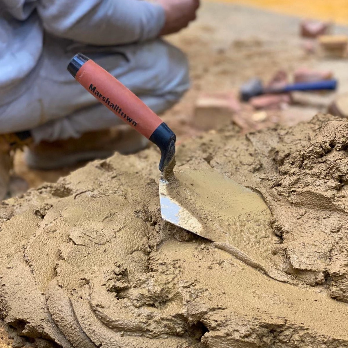 Marshalltown professional brick trowels in the Philadelphia style with a durasoft grip handles for extra comfort. Available from Speedcrete, United Kingdom.
