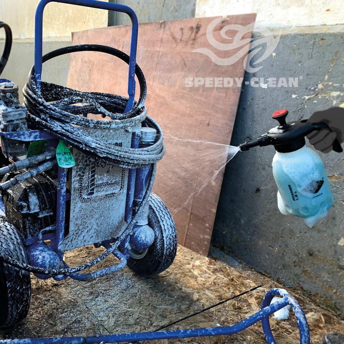 Speedy-Clean Concrete Dissolver from Speedcrete. 