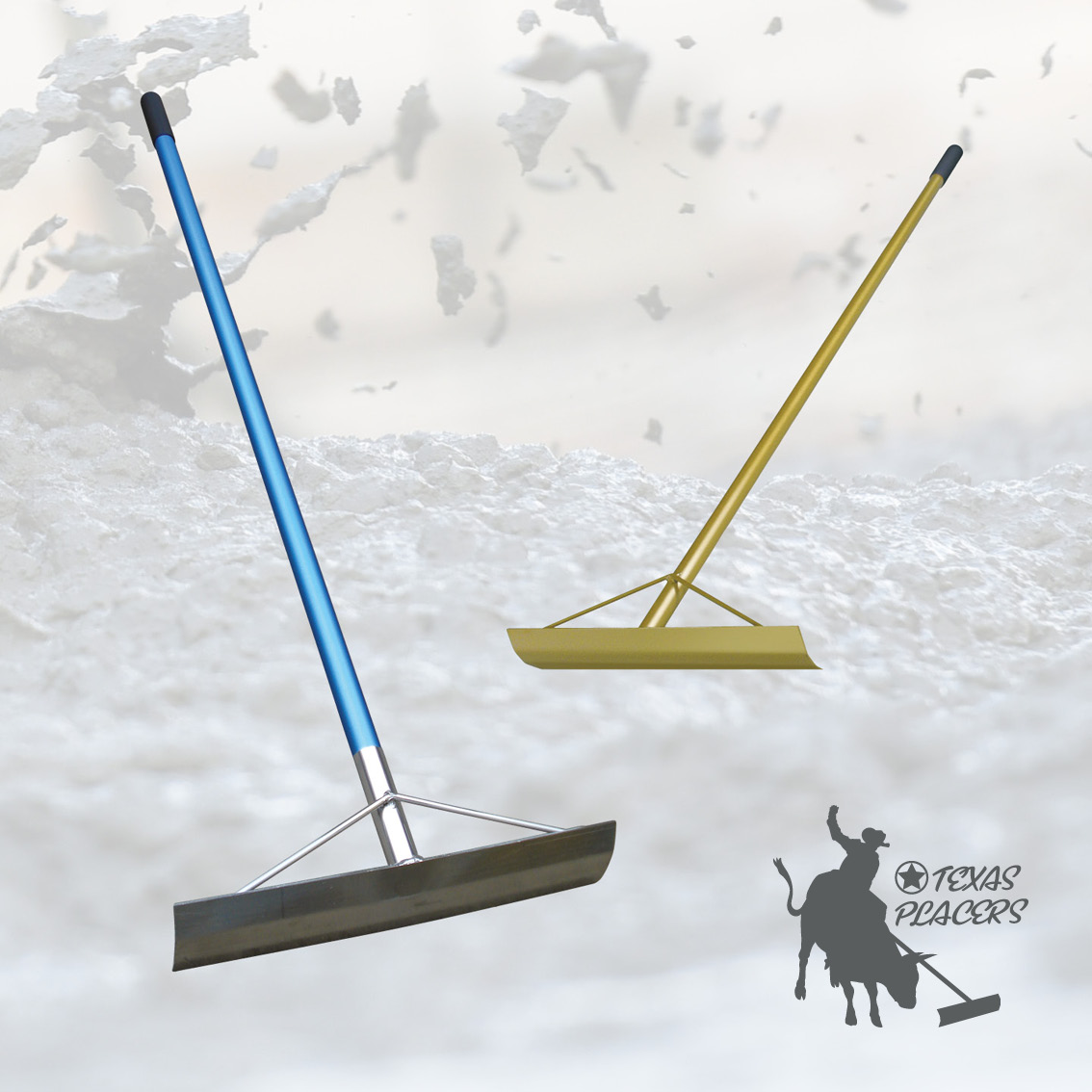 Lightweight Gold Texas Placers are used to place freshly poured concrete for slab flatness. Speedcrete sell a lot of tools used in the process of laying concrete. Take a look at our online store for distribution within the United Kingdom.