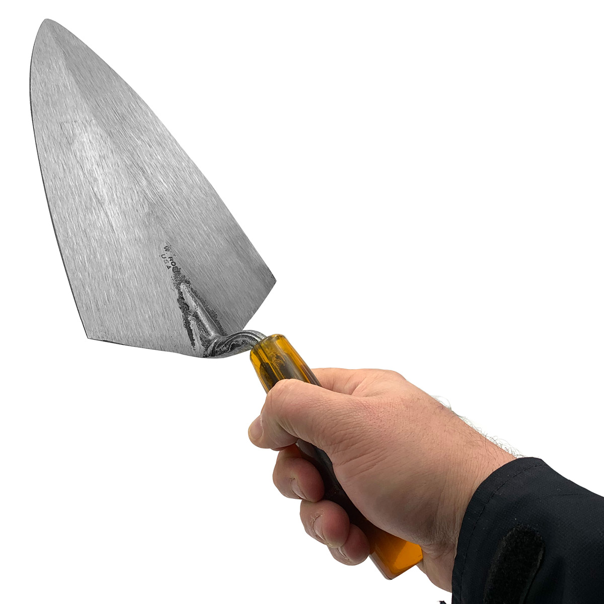 W.rose Philadelphia brick trowels made from a single piece of specially forged steel for extra strength. These American made trowels can be purchased in the United Kingdom via Speedcrete who sell masonry professional tools.