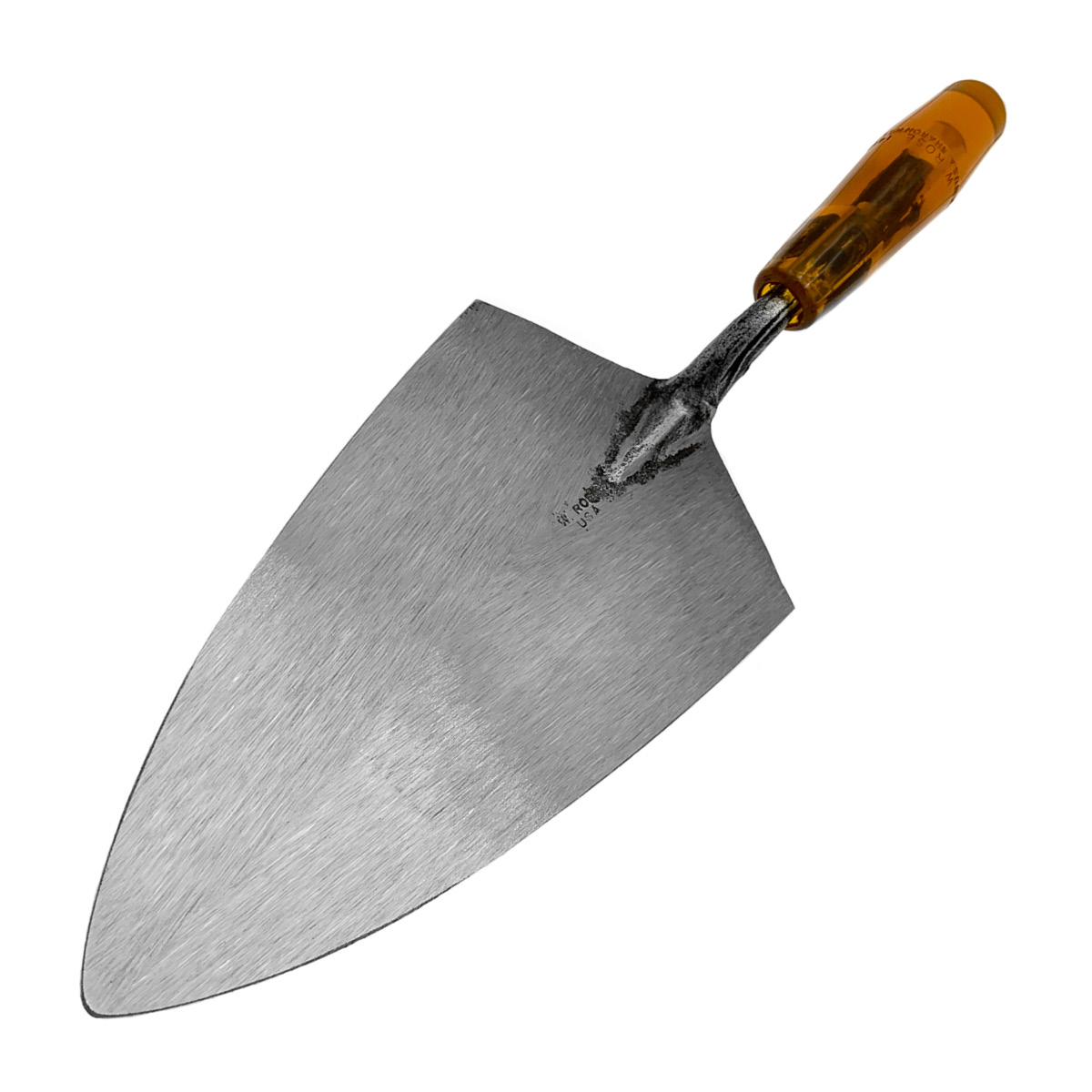 W.rose Trowels made from a single piece of specially forged steel for extra strength. These American made trowels can be purchased in the United Kingdom via Speedcrete who sell masonry professional tools.
